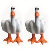 1/2pcs Interesting Funny Duckling Statue Decorations, Resin Decorative Sculptures
