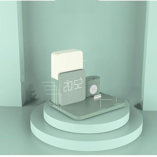 Multifunctional Alarm Clock Wireless Charger Bedroom
