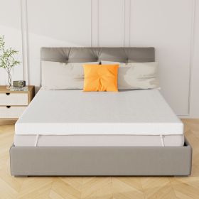 White Memory Cotton bedding Pad 1 (Color: White,TwinXL, size: WH,TwinXL)