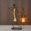 1pc Vintage Western Candle Holder - Bamboo Shaped Resin Lamp Ornament for Photography, Anniversary, Birthday, Dating