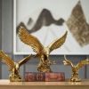 NORTHEUINS American Resin Golden Eagle Figurines