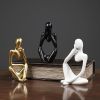 Thinker Resin Statue Nordic Abstract Figurine Crafts Home Decor Modern