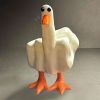 1/2pcs Interesting Funny Duckling Statue Decorations, Resin Decorative Sculptures