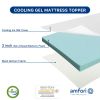 White Memory Cotton bedding Pad 1