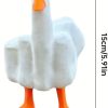 1/2pcs Interesting Funny Duckling Statue Decorations, Resin Decorative Sculptures