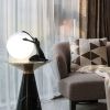 Orb Modern Sculpture Lamp, Resin Art Decor, Table Decorations
