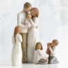 Family Figurines Decor Figurines, Resin Family Figurine Sculpture, Figure Statue
