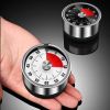 Stainless Steel Visual Timer Mechanical Kitchen  60-Minutes Alarm Cooking Timer