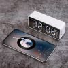 Mirror Digital Alarm Clock LED V5.0 Wireless Speaker Clock with FM Radio