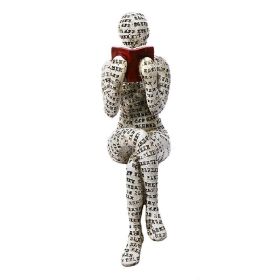 Scandinavian Modern Style; Resin Statue Of Woman Reading; Thinker (Color: D)